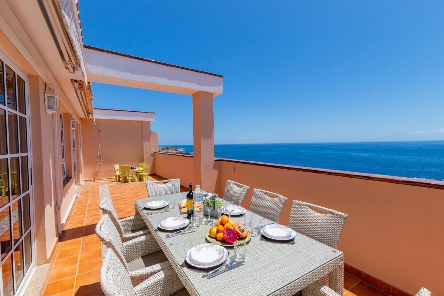 Penthouse Apt With Jacuzzi By Dream Homes Tenerife Puerto de Santiago  Dış mekan fotoğraf